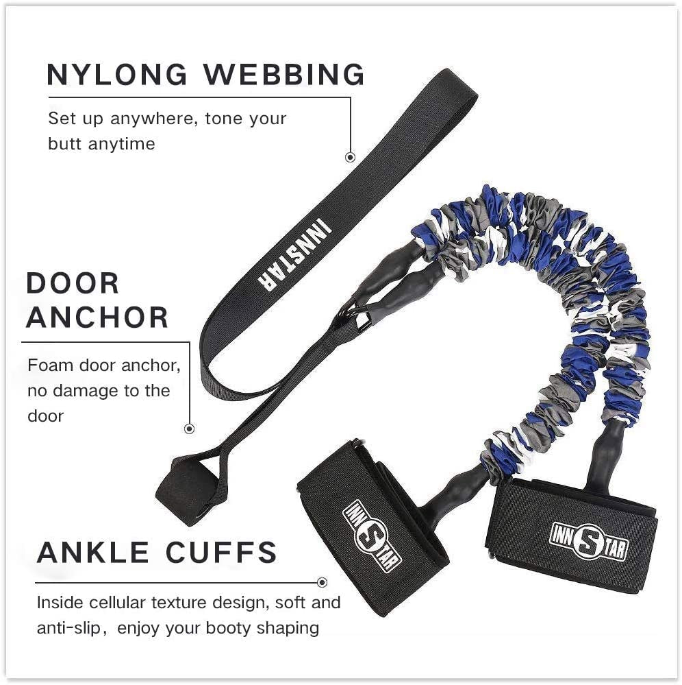 Elevate Your Home Workouts with INNSTAR Resistance Bands Accessories - Versatile Fitness Handles and Workout Bar for Total Body Training