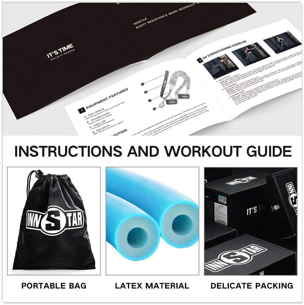 Transform Your Home Workouts with INNSTAR Resistance Bands Accessories - Versatile Handles and Workout Bar for Ultimate Fitness Training