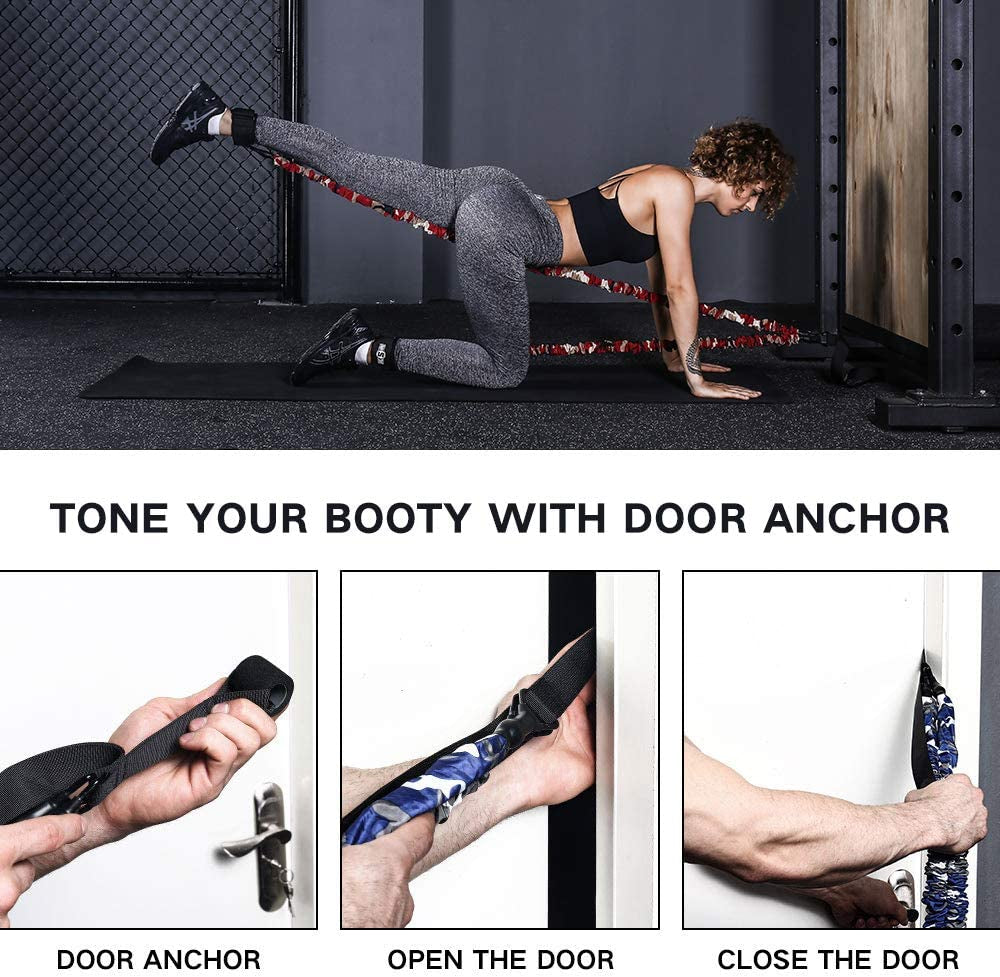 INNSTAR Resistance Bands Accessories - Fitness Handles and Workout Bar for Comprehensive Home Gym Training